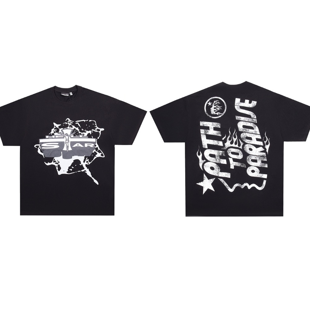 New men’s black fashion T-shirt